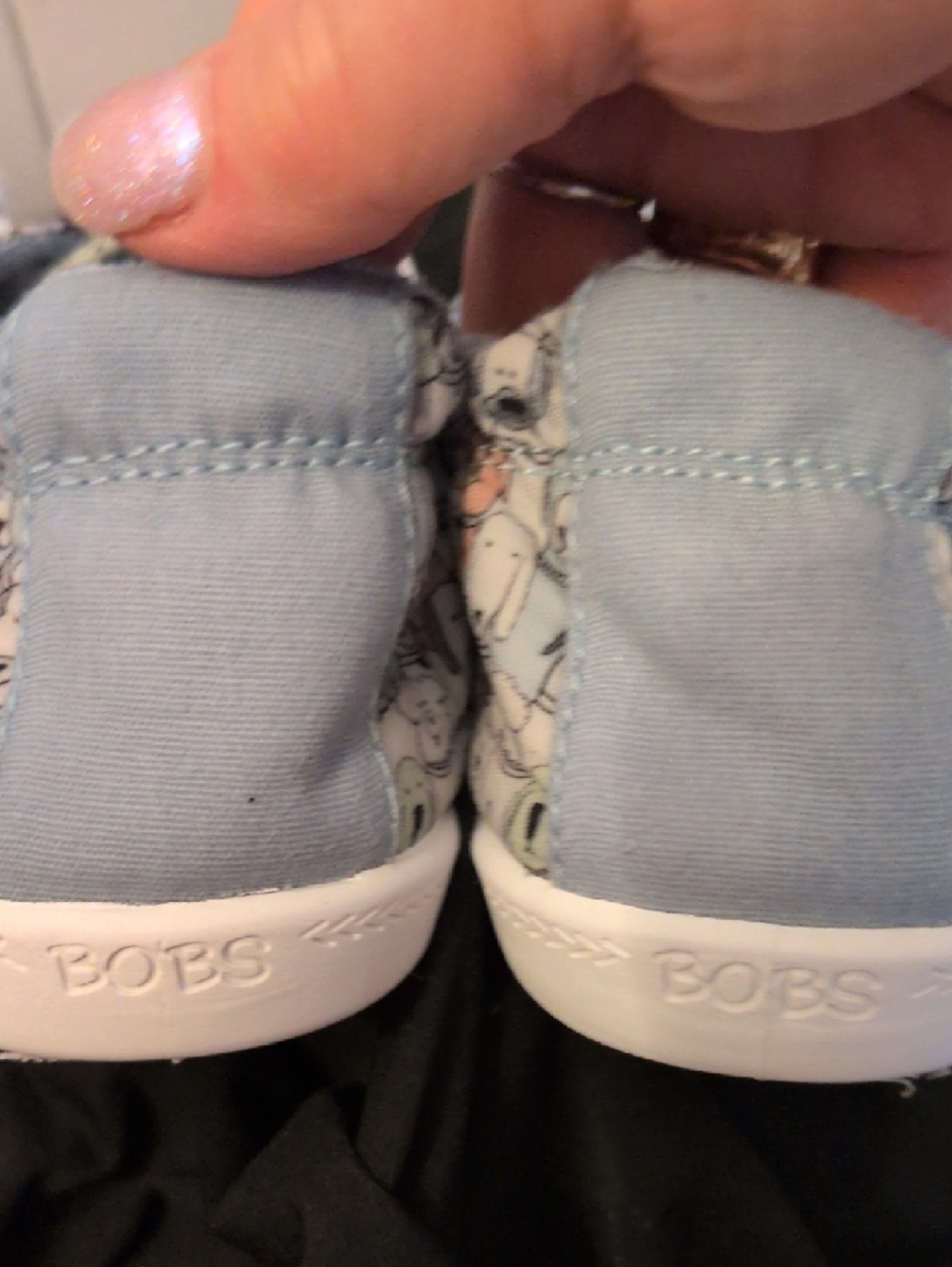 Skechers BOBS Pastel Character Print Memory Foam Sneakers - Picture 5 of 10